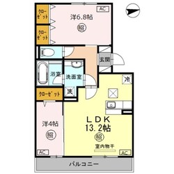 Meduseld　北棟の物件間取画像